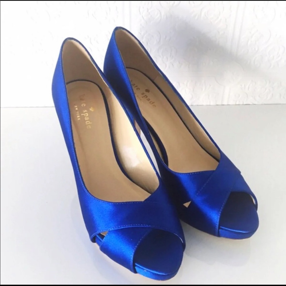 Kate Spade “Billie” heels in cobalt blue